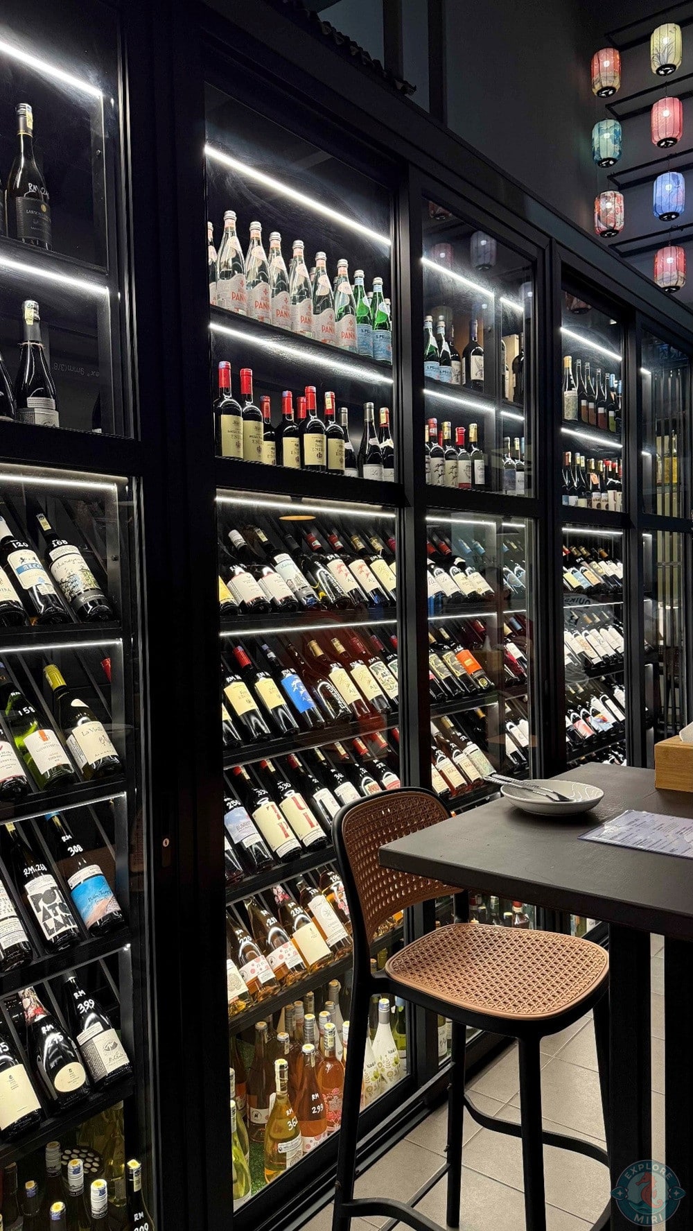 Aperitif Wine Bar Miri Times Square Wine Storage 4