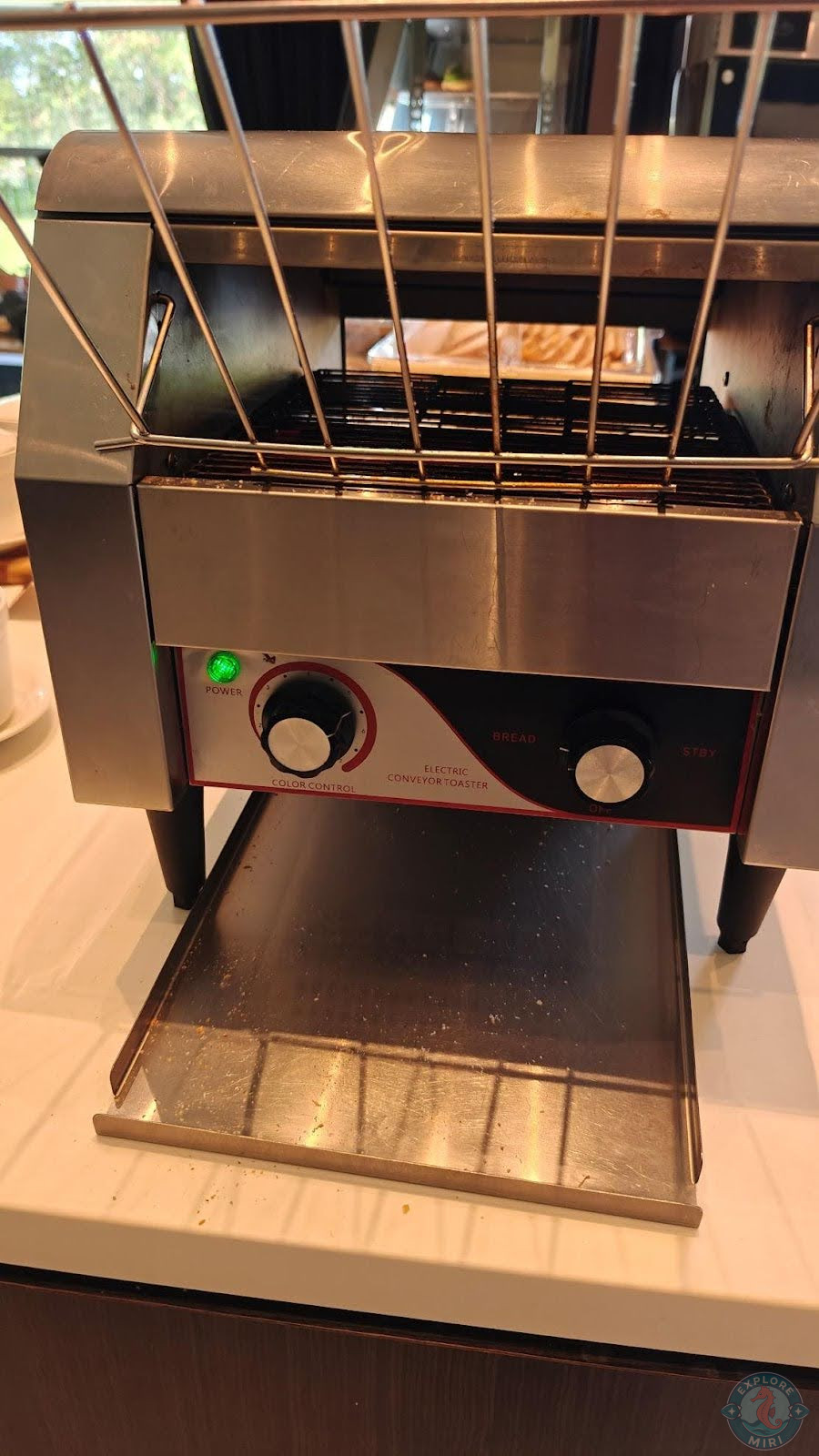 I decided to toast a slice in the toaster