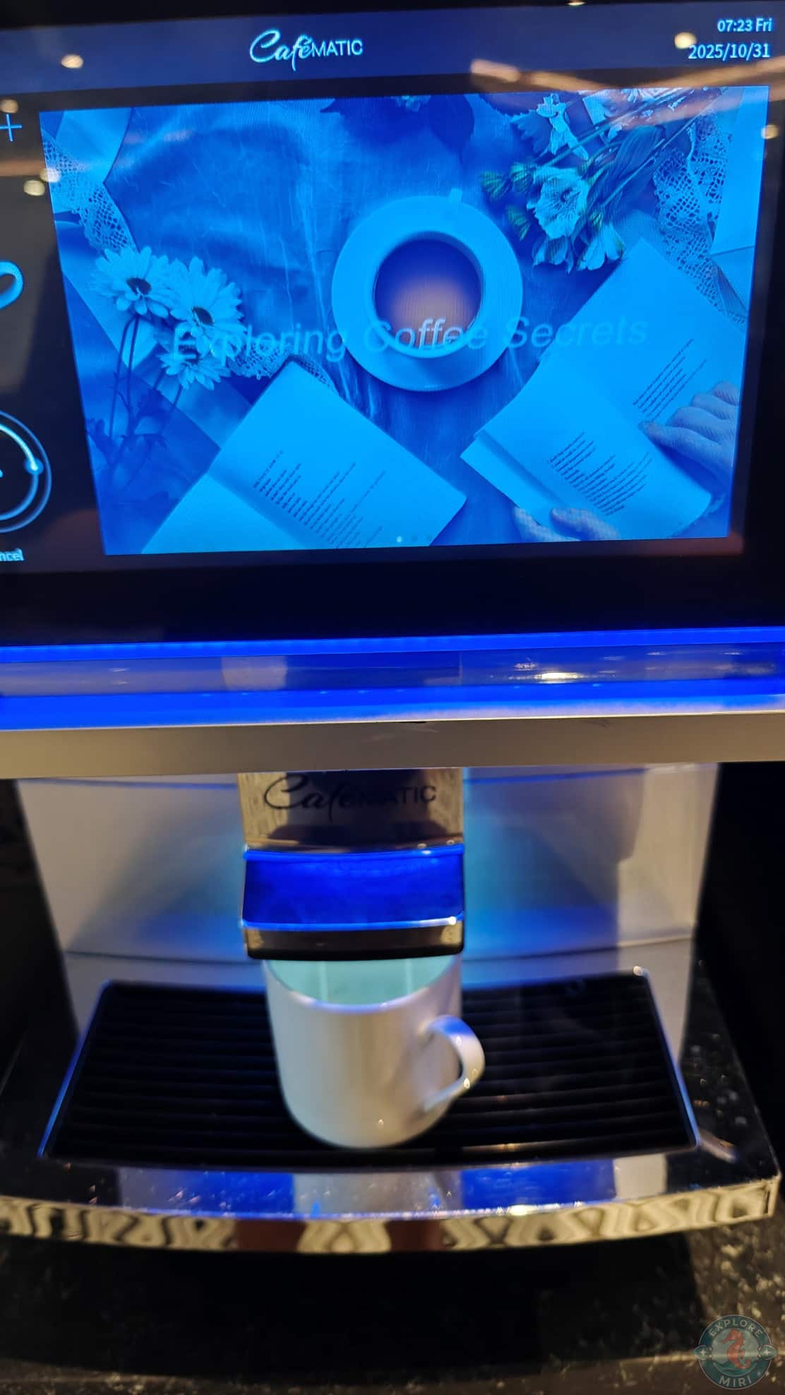 I got myself a cup of coffee