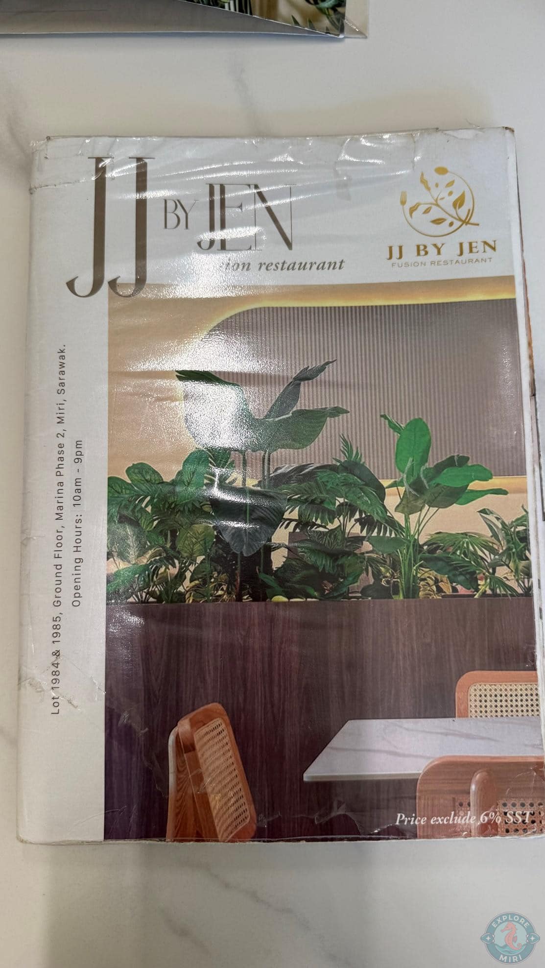 JJ by Jen Fusion Restaurant menu