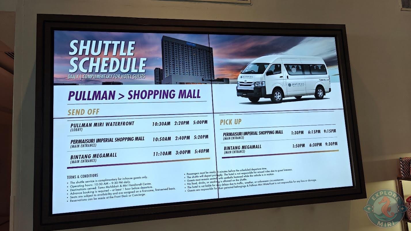 There were also shuttles that went to the shopping mall