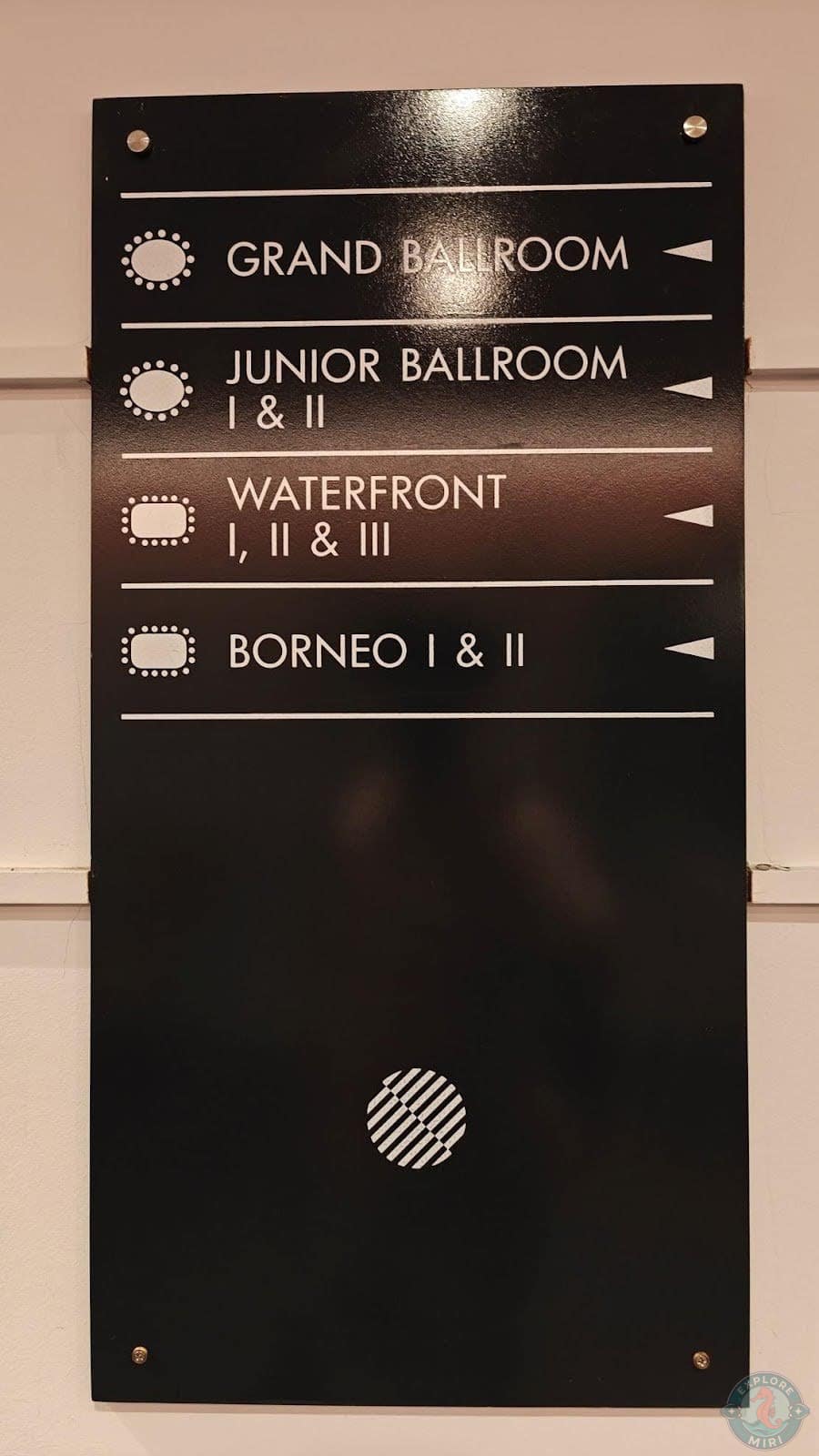 There were several ballrooms at the Pullman Miri Waterfront