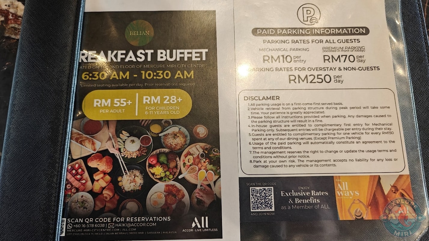 breakfast buffet schedule and prices