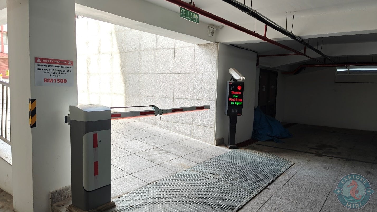 exit gate had an automatic gate system