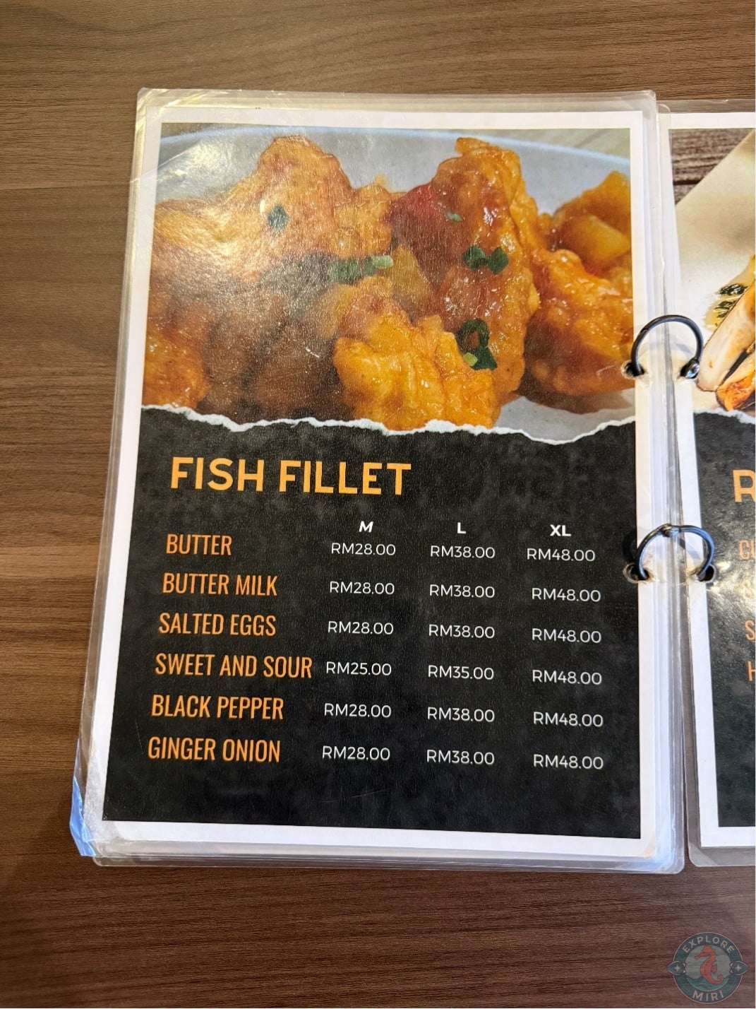 fish fillet section