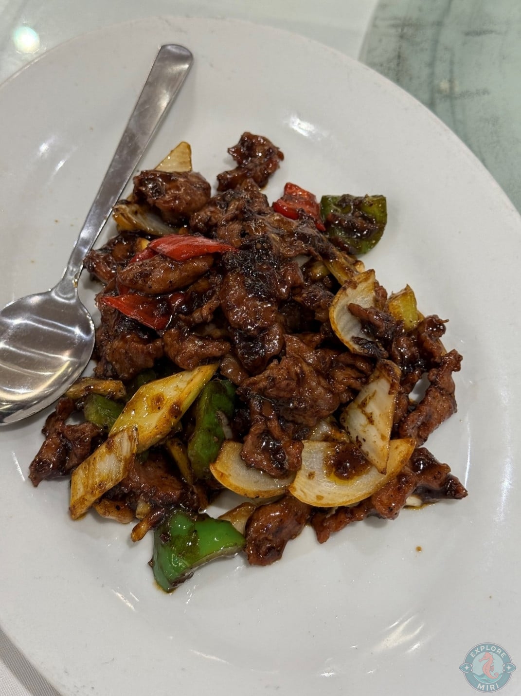 fried black pepper beef