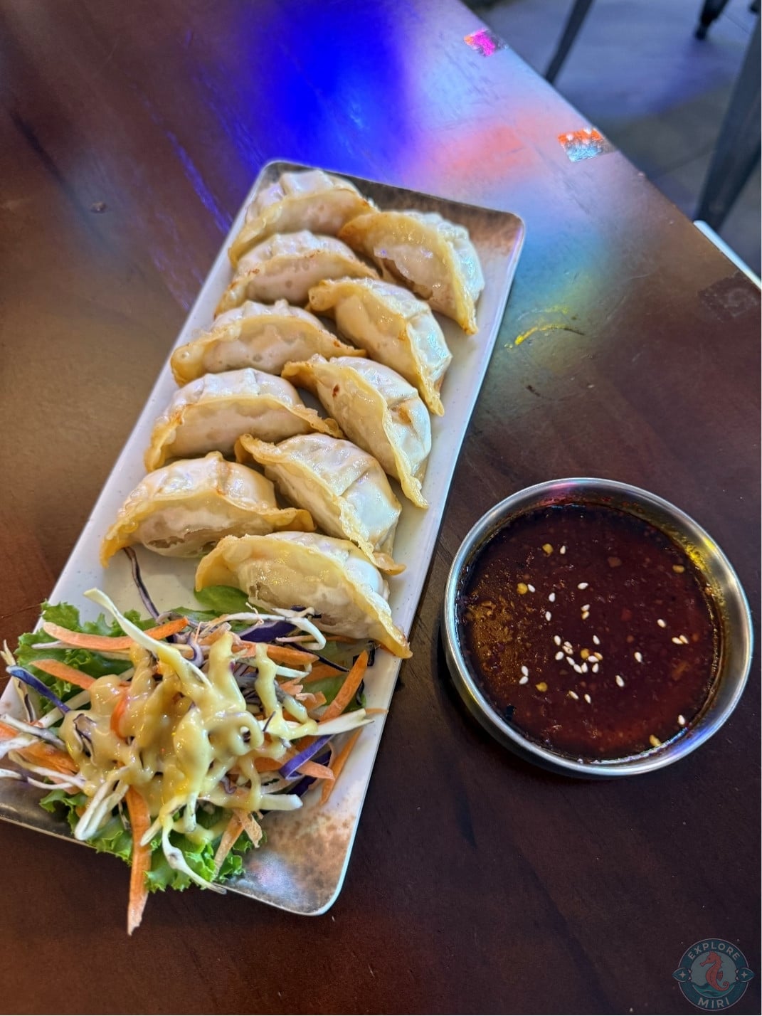fried dumplings filled with shrimp