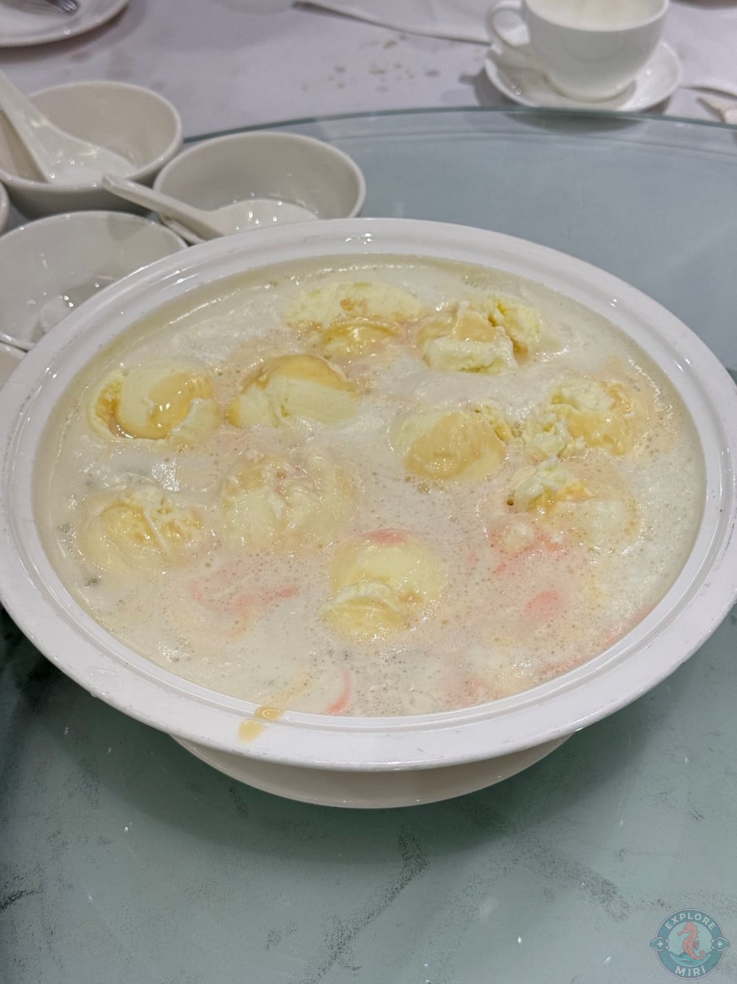honey dew sago with ice cream