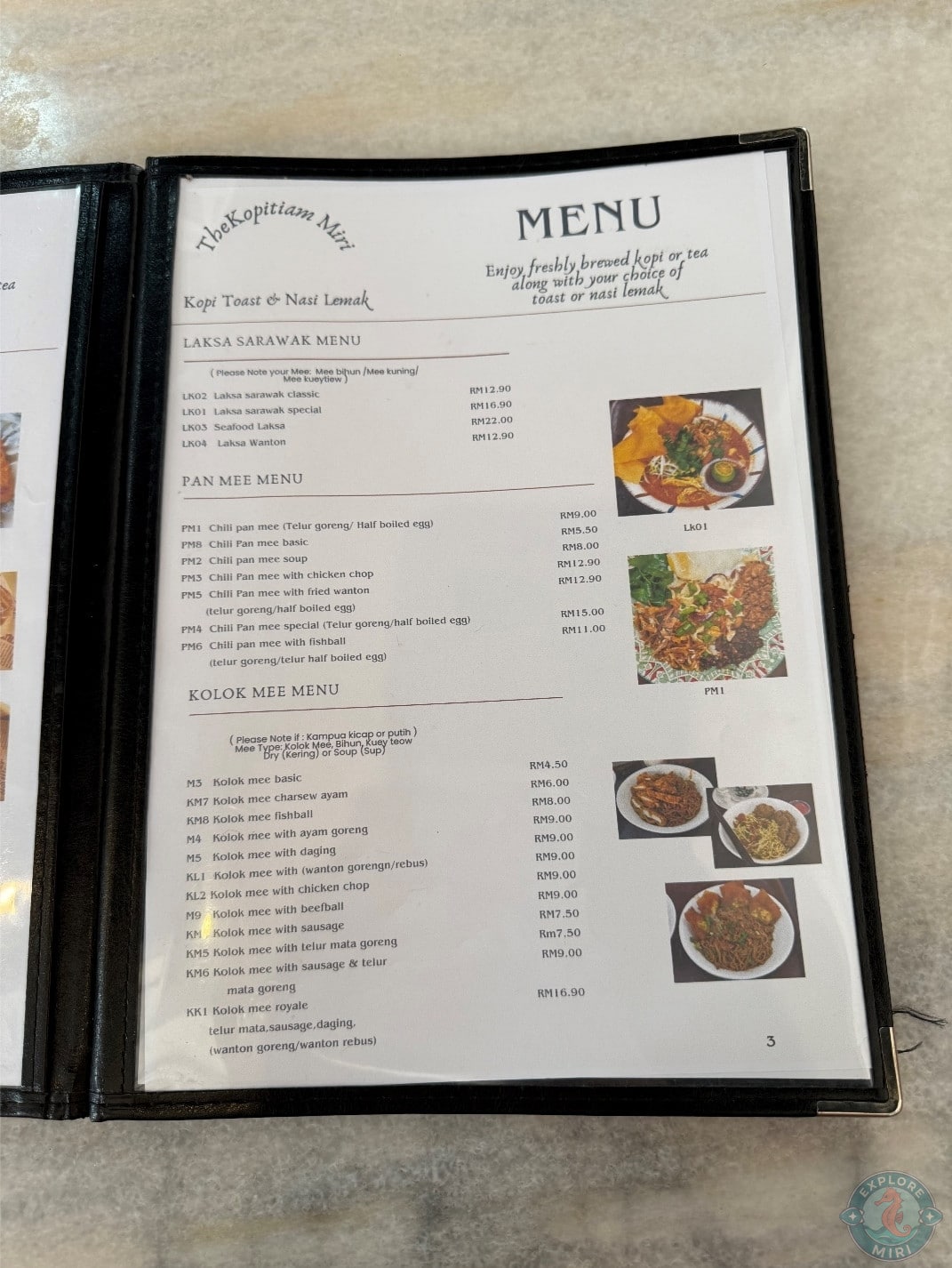 laksa sarawak menu