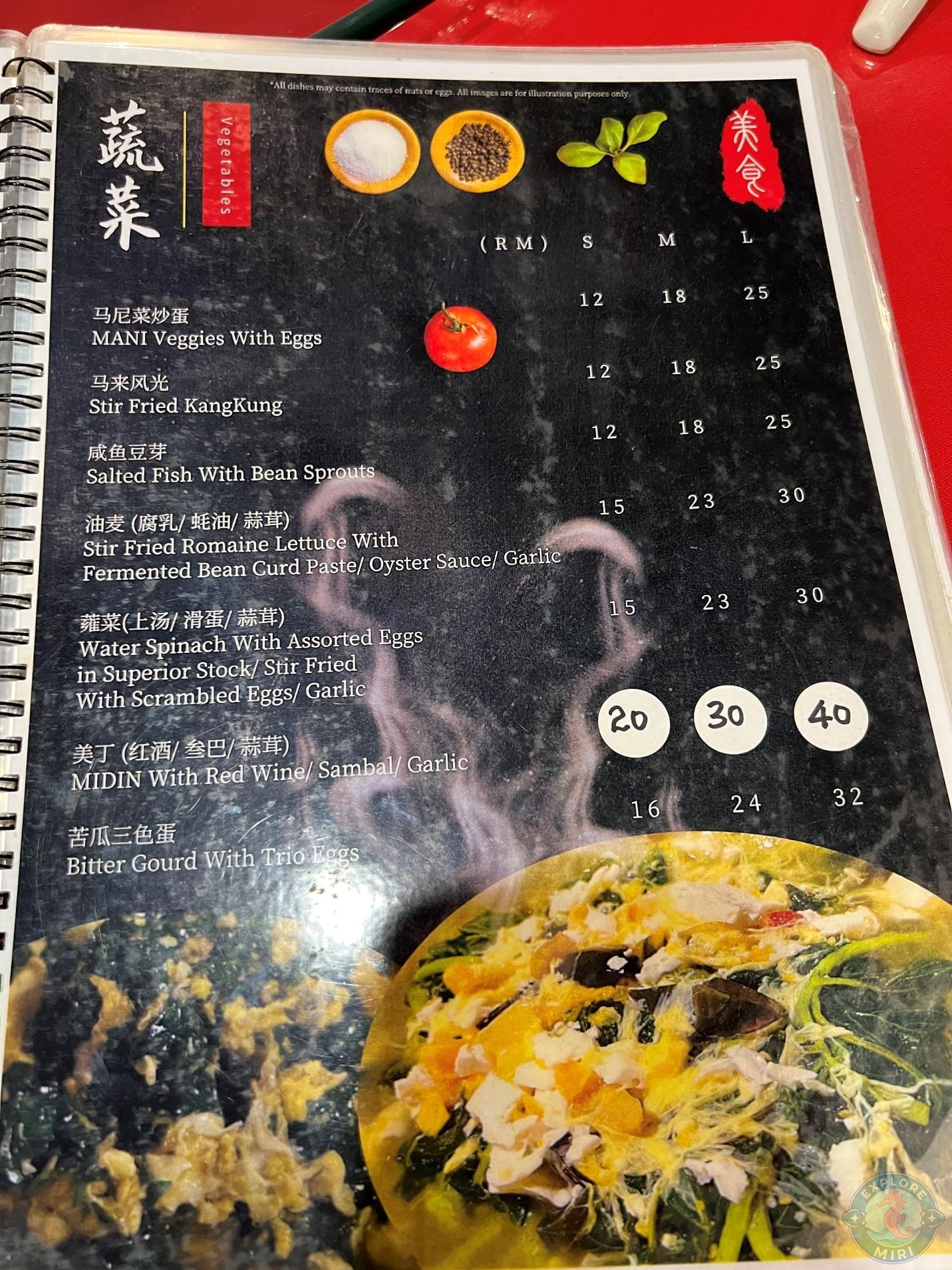 more vegetable options