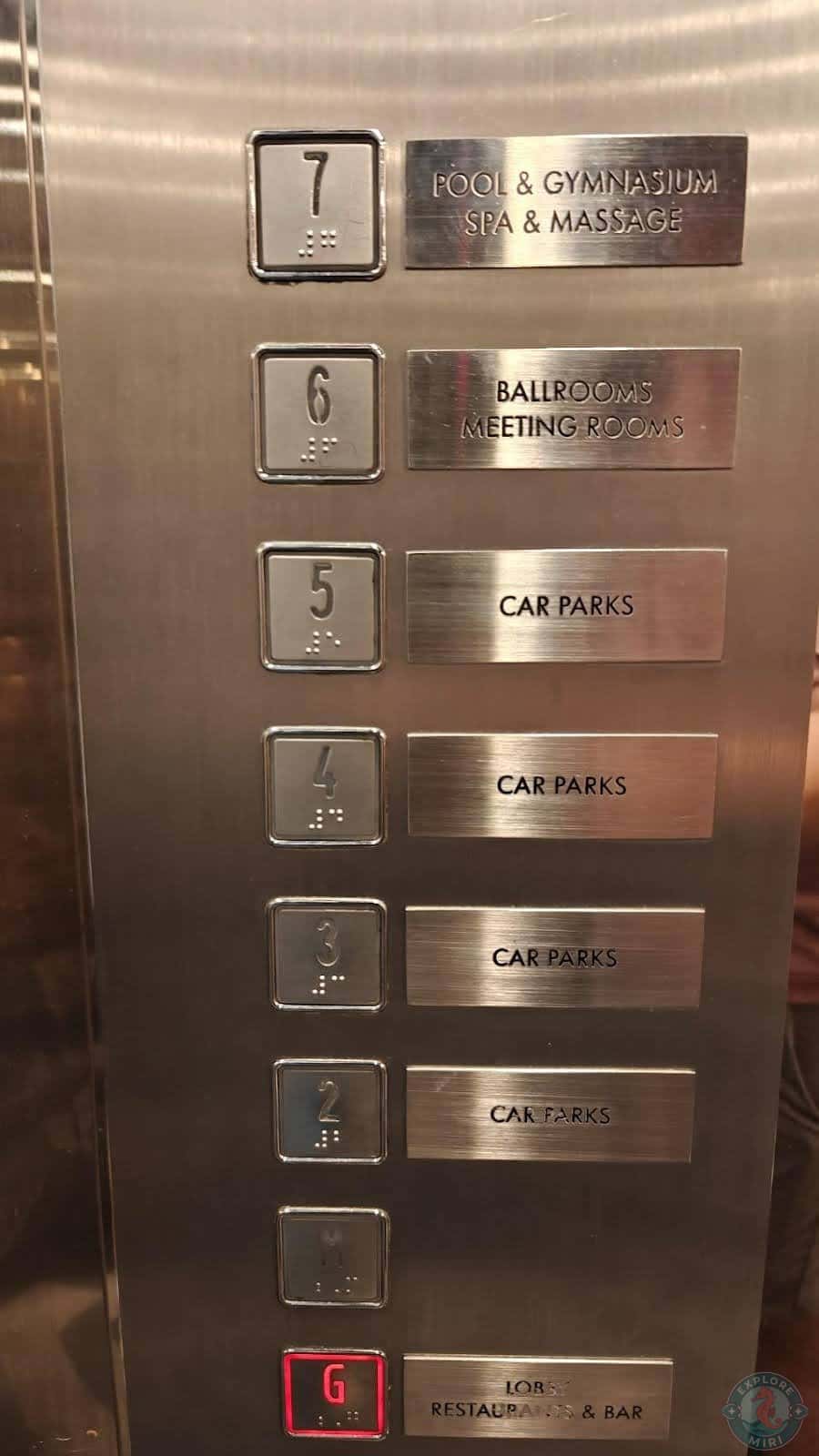 normal parking was on levels 2 to 5