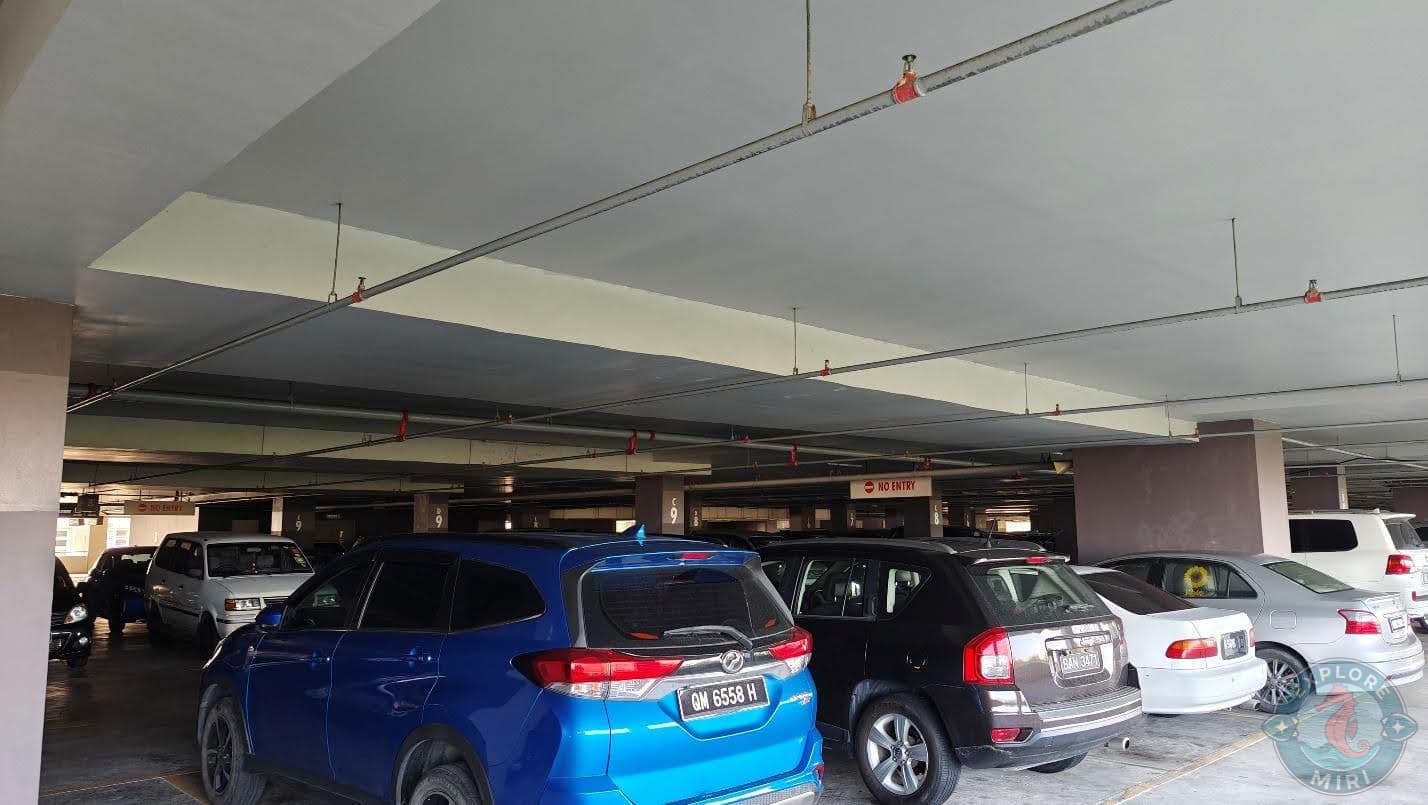 parking spots were wide