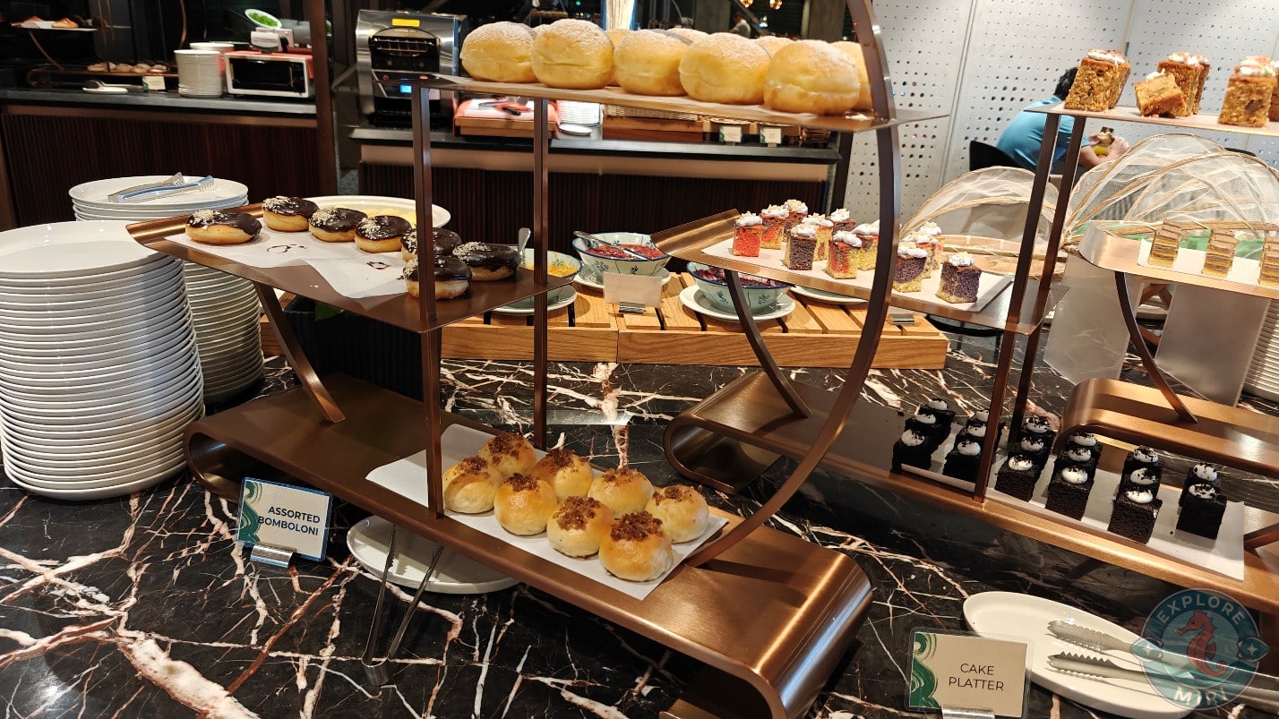 pastries and desserts section