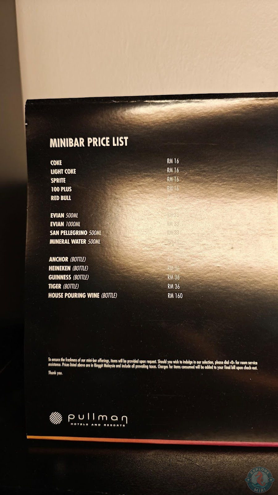 price list