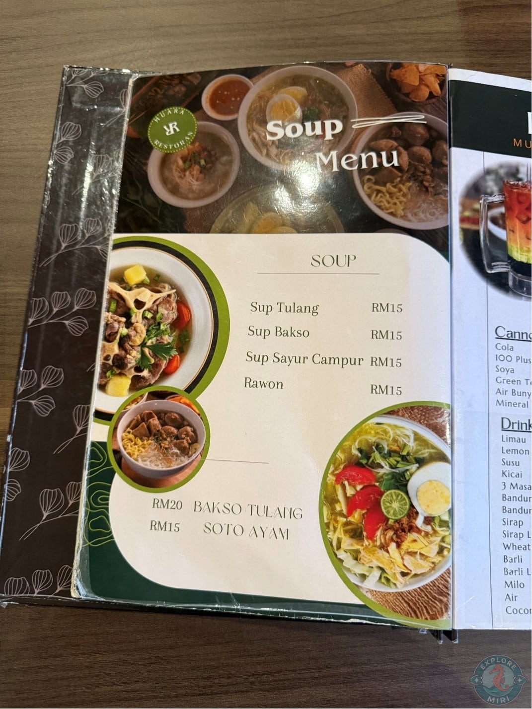 soup menu
