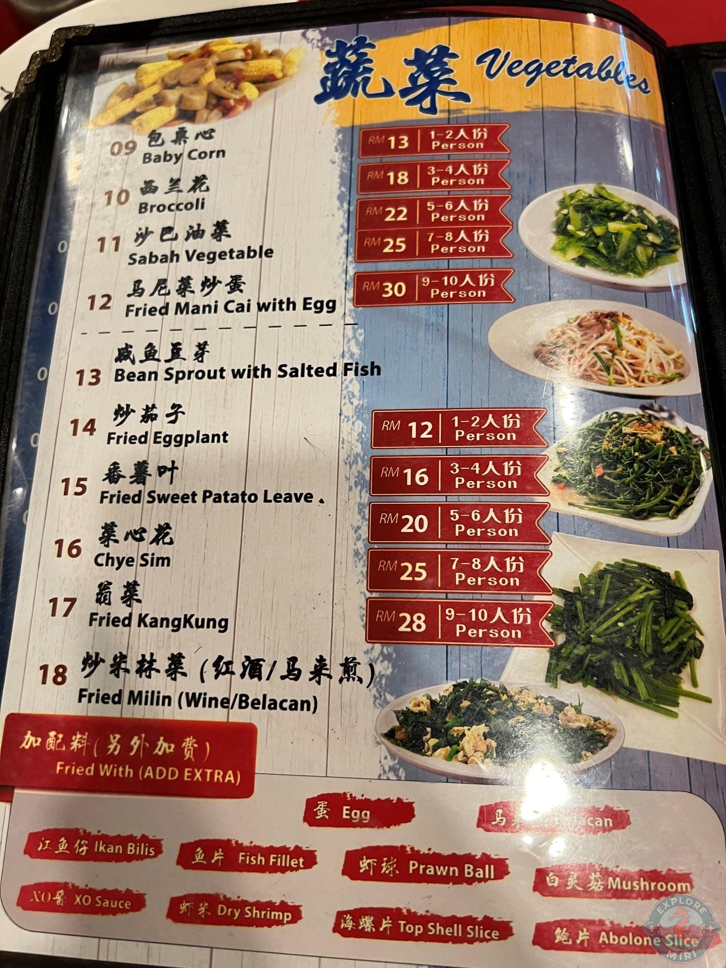 vegetables section again