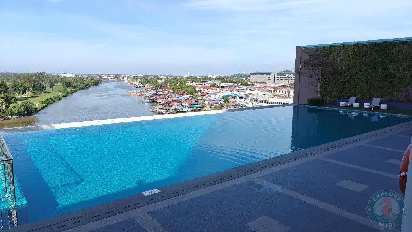 view at the Pullman Miri Waterfront