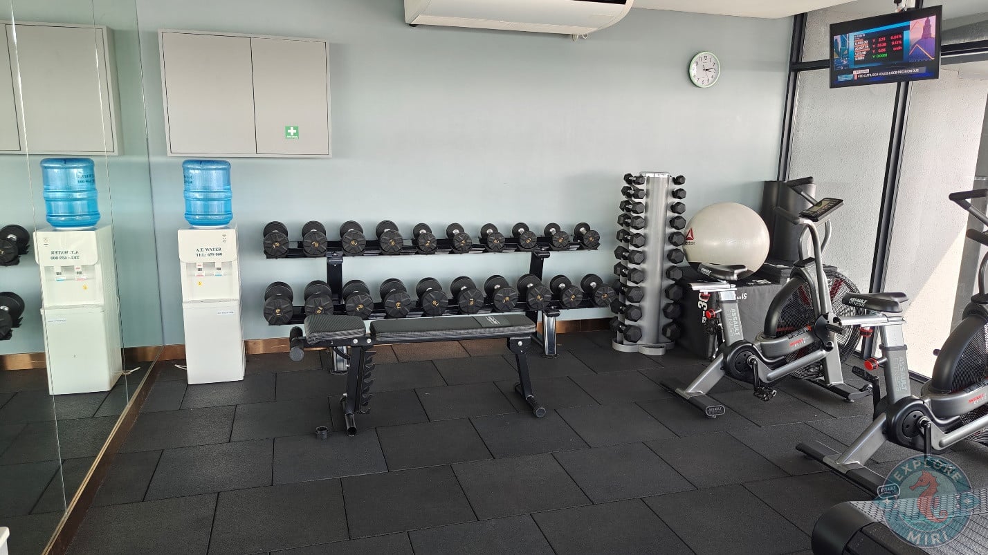 water dispenser stood in one corner