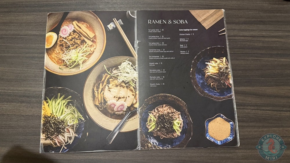 Izakaya Musashi Menu Ramen Soba 16