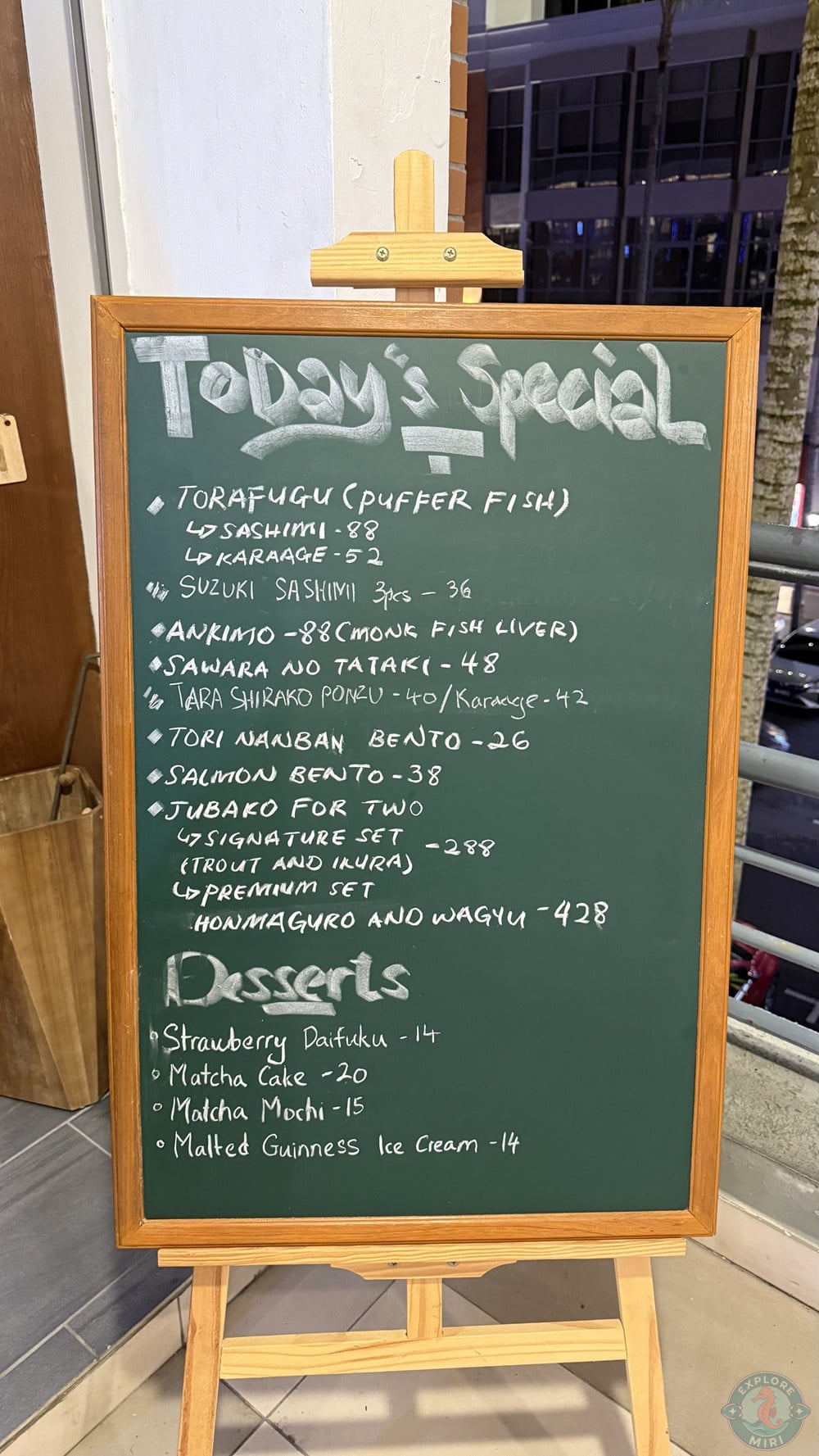 Izakaya Musashi Today Special Menu 2