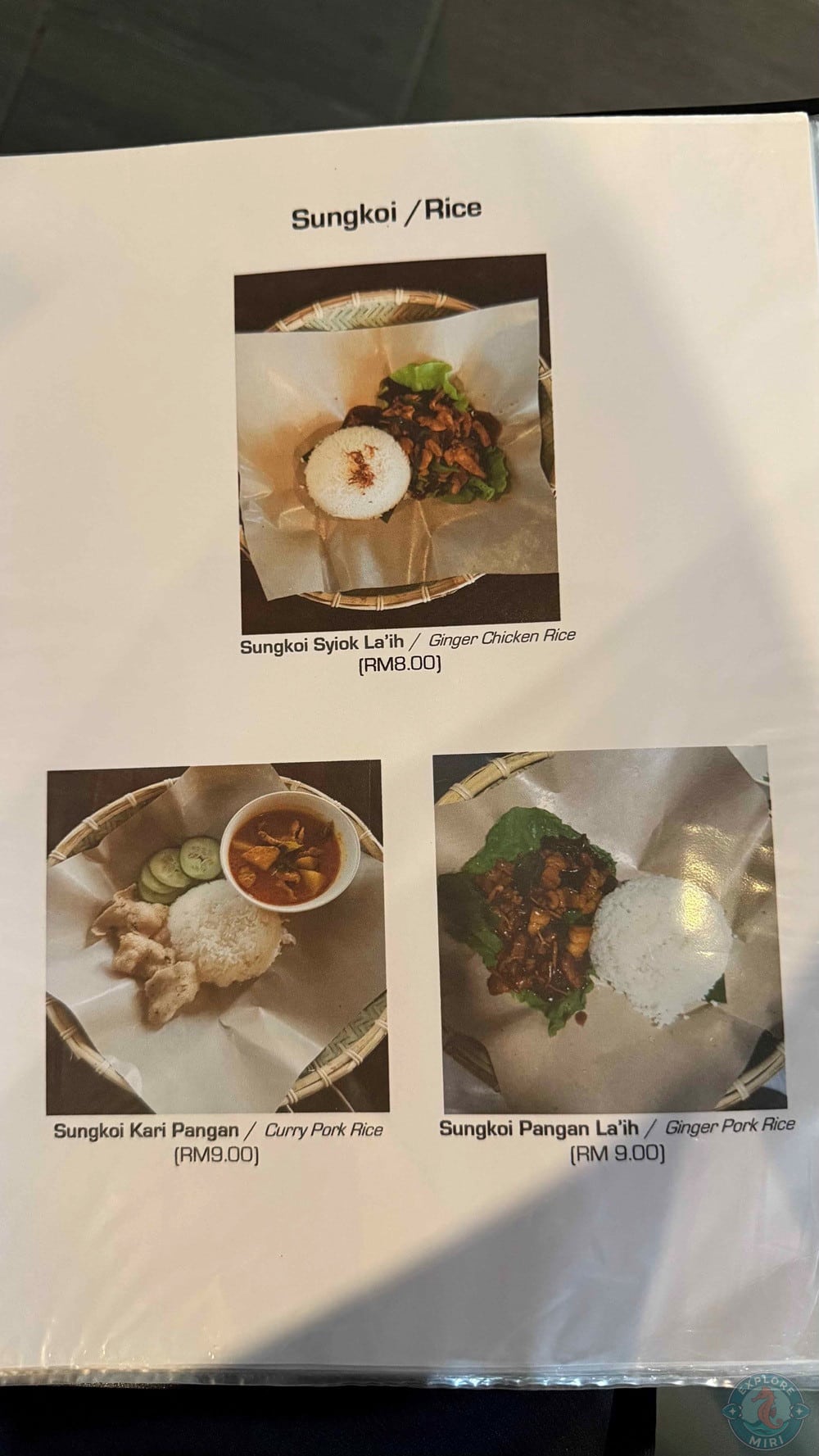 Maan Cafe and Restaurant Miri Bidayuh & Local Cuisine Sungkoi Syiok Pangan Menu 15