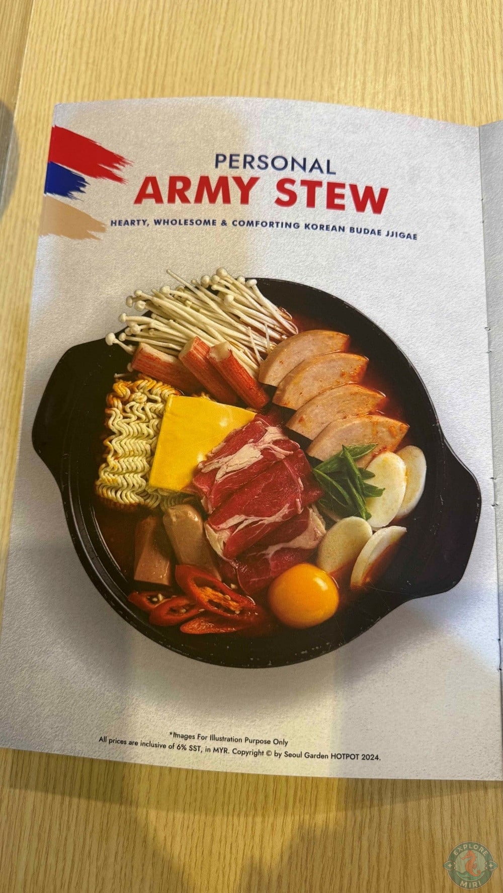 Seoul Garden Hotpot Imperial Permaisuri Mall Miri Army Stew Menu 20