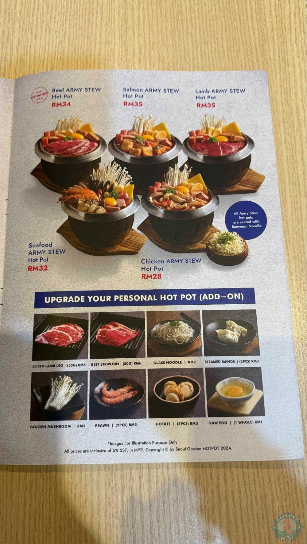 Seoul Garden Hotpot Imperial Permaisuri Mall Miri Army Stew Menu-21