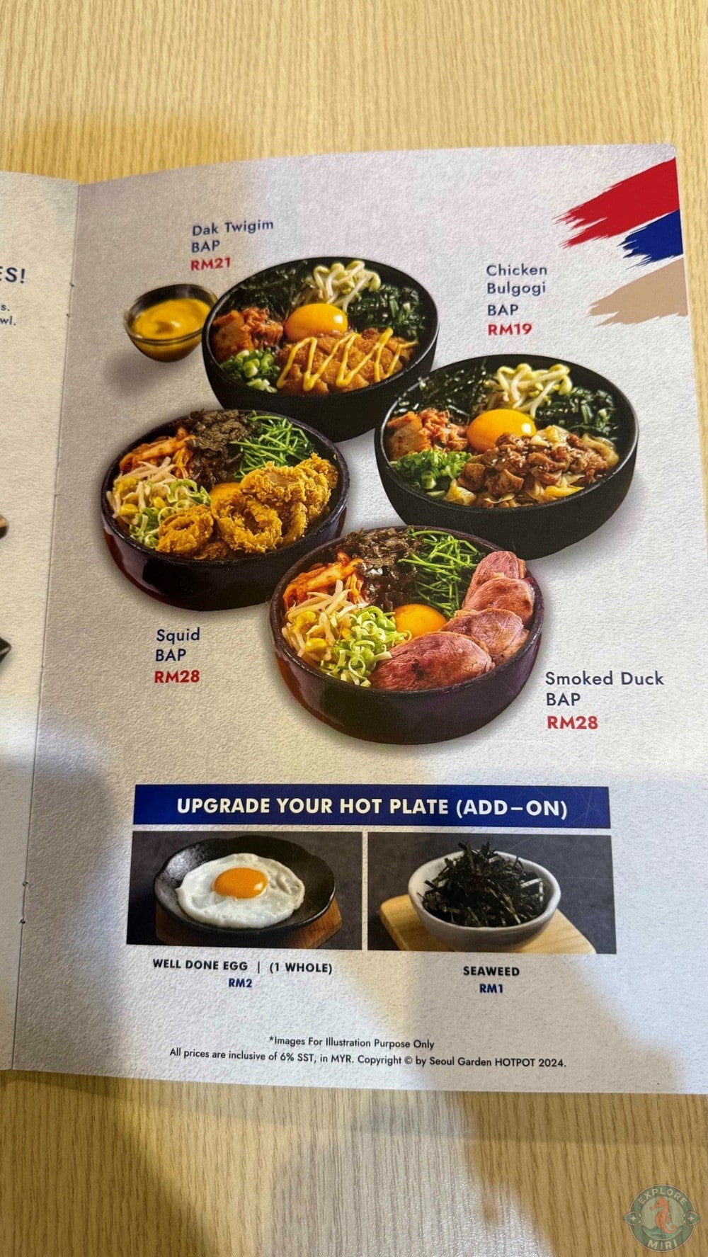 Seoul Garden Hotpot Imperial Permaisuri Mall Miri Bibimbap Menu 17