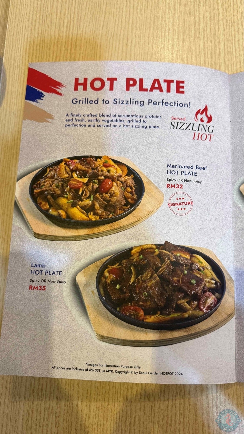 Seoul Garden Hotpot Imperial Permaisuri Mall Miri Hot Plate Menu-14