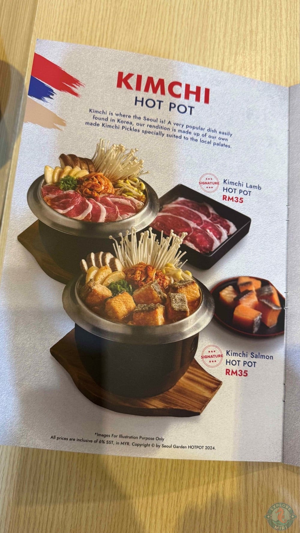 Seoul Garden Hotpot Imperial Permaisuri Mall Miri Kimchi Hot Pot Menu 22