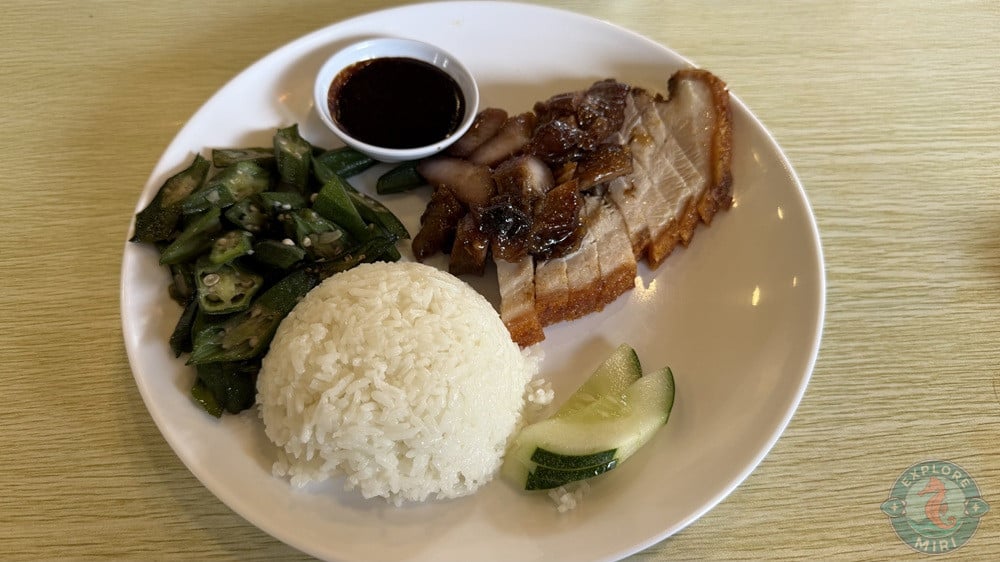Ang’s Roasted Eatery Marina Parkcity Miri Roasted Pork BBQ Pork Rice Add On Seasonal Vegetables 4