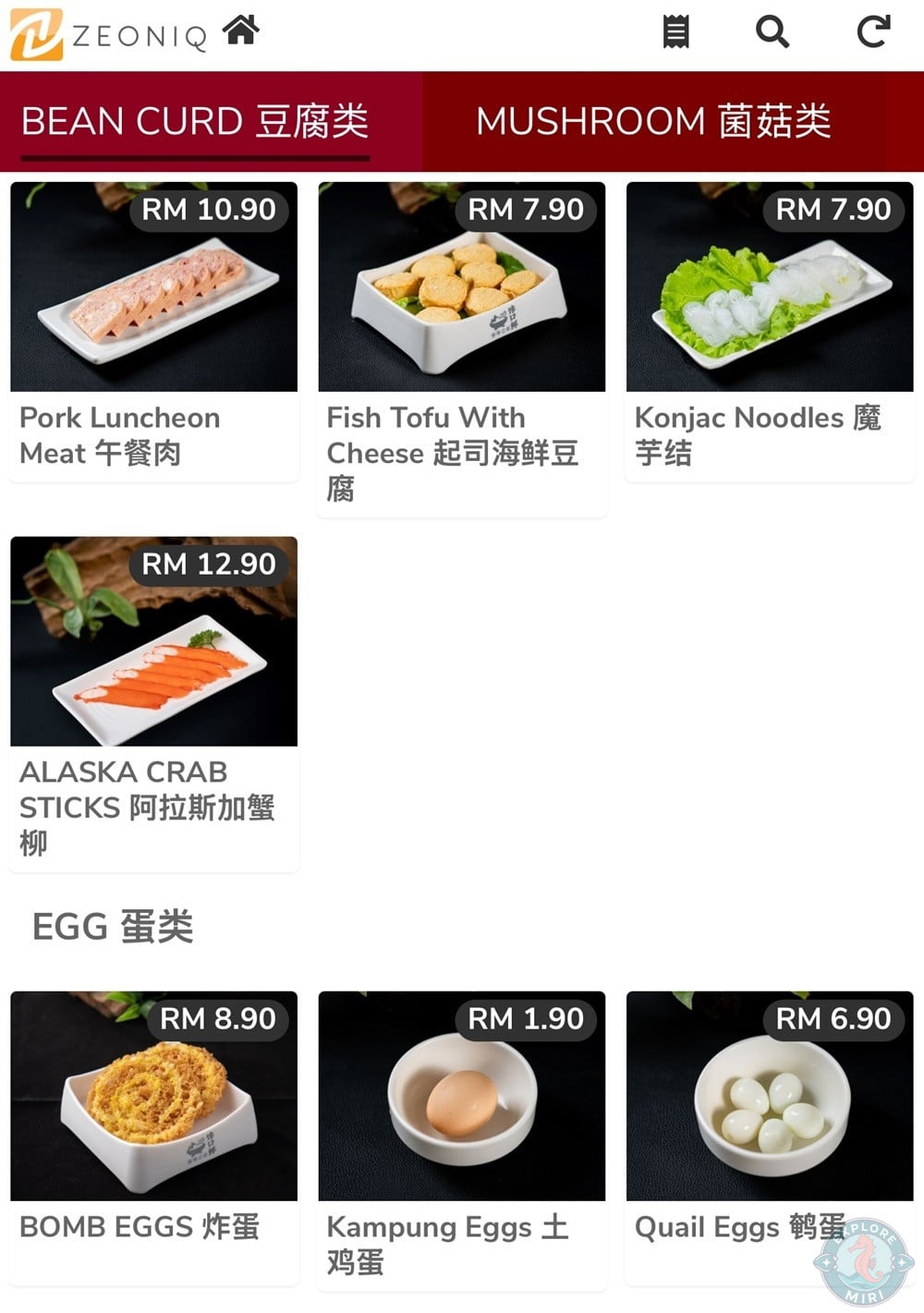 Chan Kou Xian Hotpot Miri Menu Classic Hot Pot Dishes Egg 29