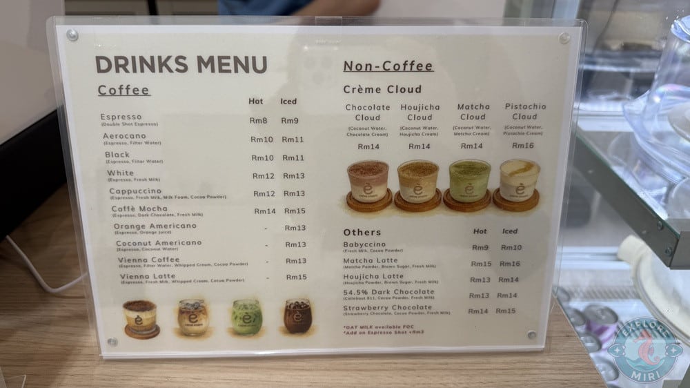 Crème Studio Miri Drinks Coffee Non Coffee Creme Cloud Others Menu 11