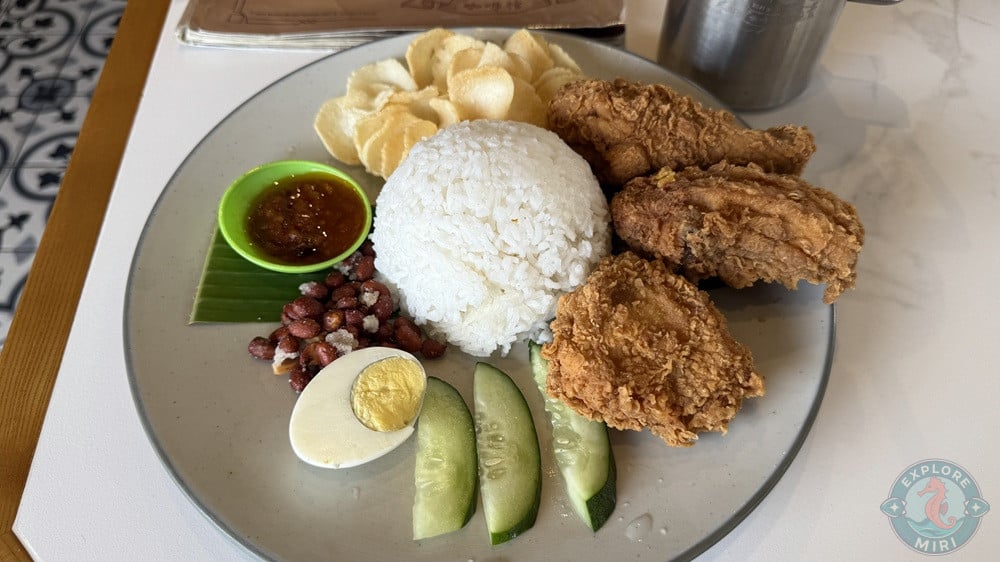 DOJO Nanyang Kopi House Miri Indonesian Ayam Lelap Plain Rice 6