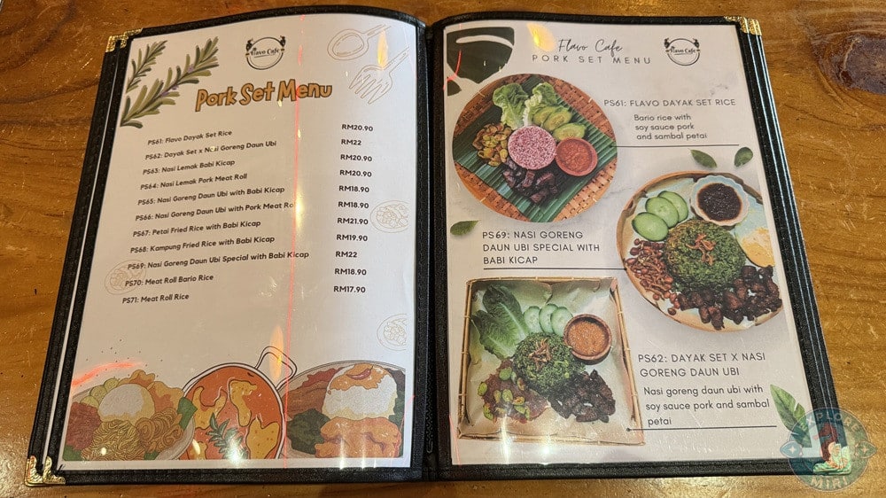 Flavo Cafe Rumah Dayak Miri Menu Pork Set 10