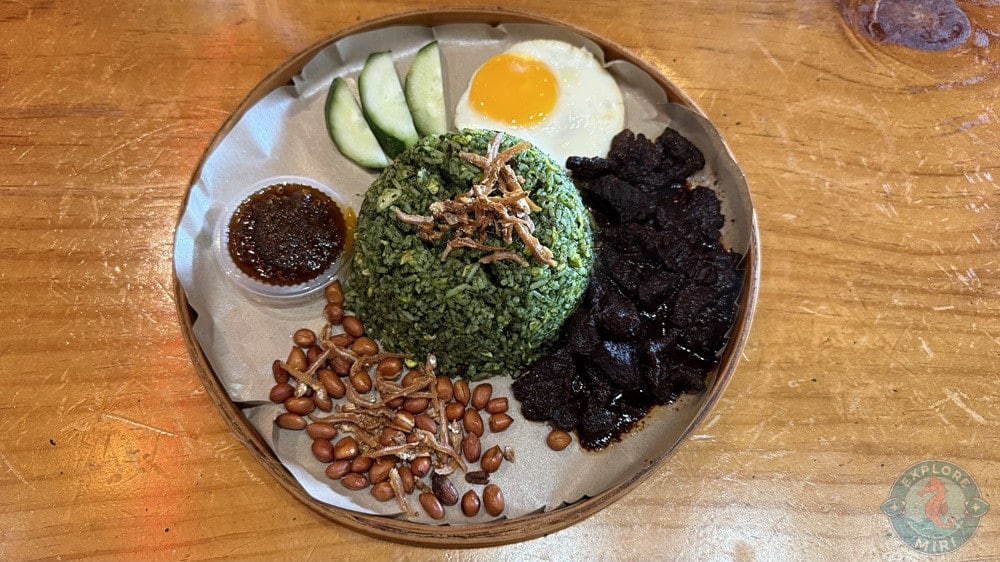 Flavo Cafe Rumah Dayak Miri Nasi Goreng Daun Ubi Special with Daging Masak Hitam 5