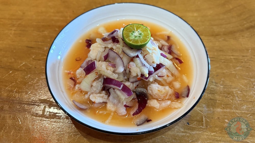 Flavo Cafe Rumah Dayak Miri Umai Ikan 6