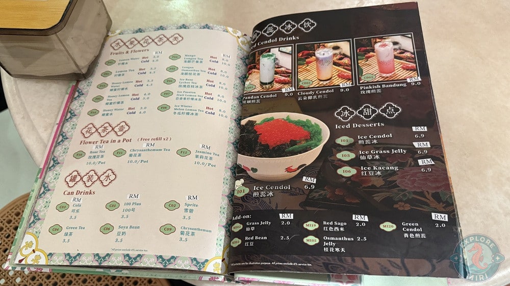 Kebaya Story Miri Fruits Flower Tea in a Pot Can Drinks Iced Cendol Desserts 25