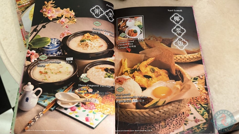 Kebaya Story Miri Menu Porridge Nasi Lemak 16